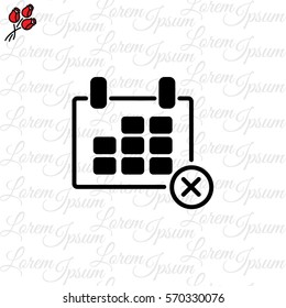 Web line icon. Calendar