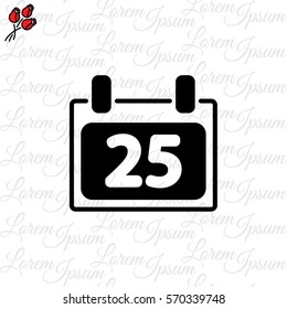 Web line icon. Calendar