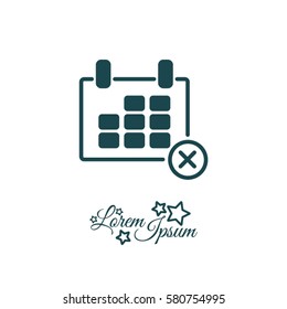 Web line icon. Calendar