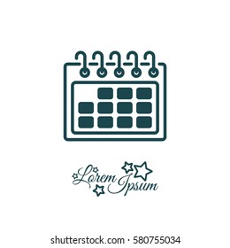 Web line icon. Calendar