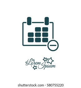 Web line icon. Calendar
