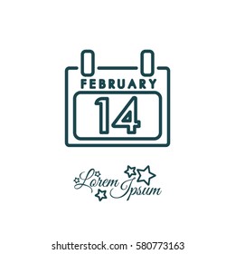 Web line icon. Calendar