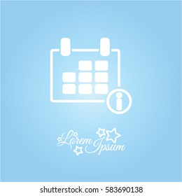 Web line icon. Calendar