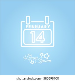 Web line icon. Calendar