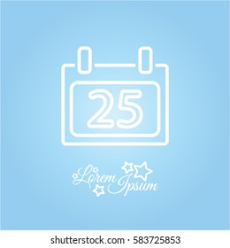 Web line icon. Calendar