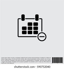 Web line icon. Calendar