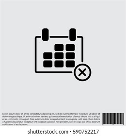 Web line icon. Calendar