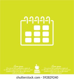 Web line icon. Calendar