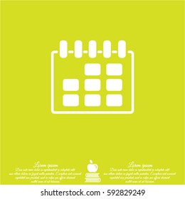 Web line icon. Calendar