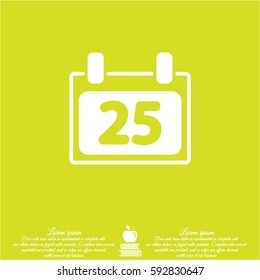 Web line icon. Calendar