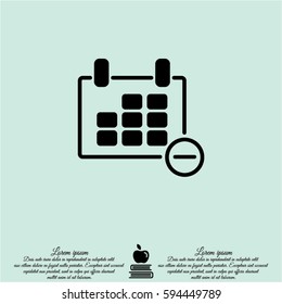 Web line icon. Calendar