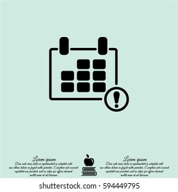 Web line icon. Calendar