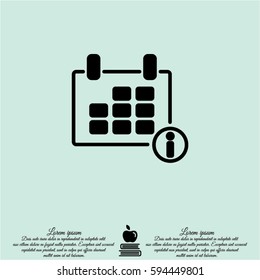 Web line icon. Calendar