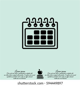 Web line icon. Calendar