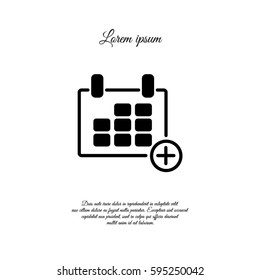 Web line icon. Calendar