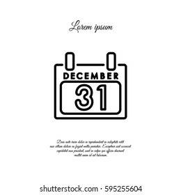 Web line icon. Calendar