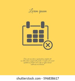 Web line icon. Calendar