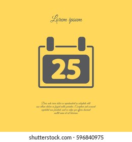 Web line icon. Calendar