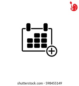 Web line icon. Calendar