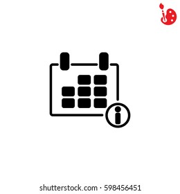 Web line icon. Calendar