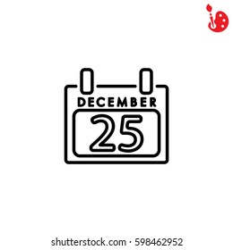 Web line icon. Calendar