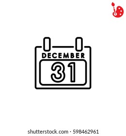 Web line icon. Calendar