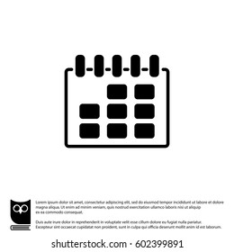 Web line icon. Calendar