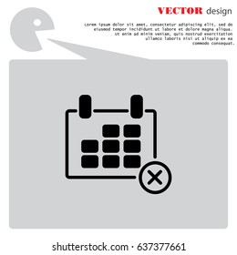 Web line icon. Calendar