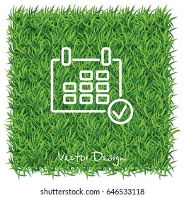 Web line icon. Calendar