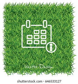 Web line icon. Calendar