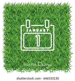 Web line icon. Calendar
