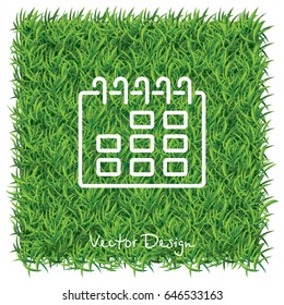 Web line icon. Calendar