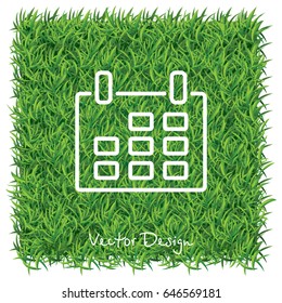 Web line icon. Calendar
