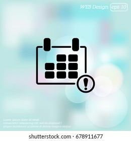 Web line icon. Calendar