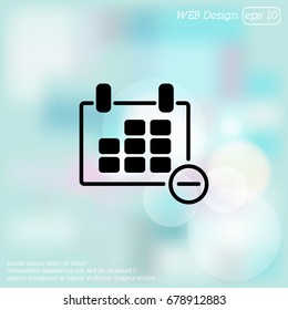 Web line icon. Calendar
