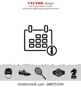 Web line icon. Calendar