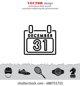 Web line icon. Calendar