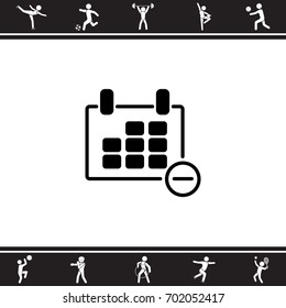 Web line icon. Calendar