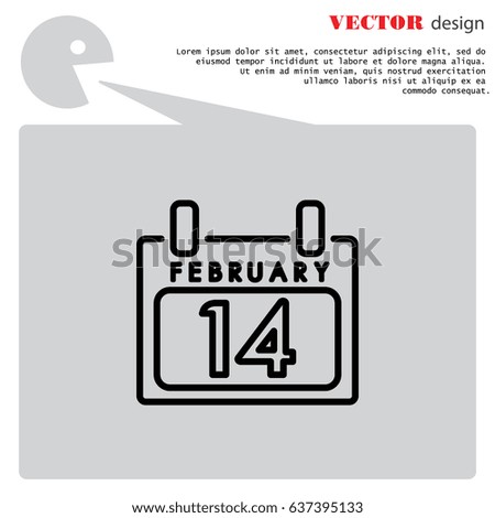 Web line icon. Calendar