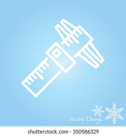 Web line icon. Caliper
