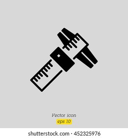 Web line icon. Caliper