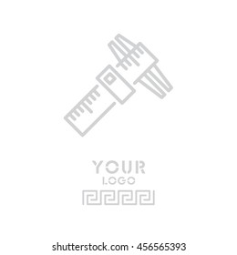 Web line icon. Caliper