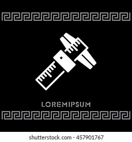 Web line icon. Caliper
