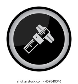 Web line icon. Caliper