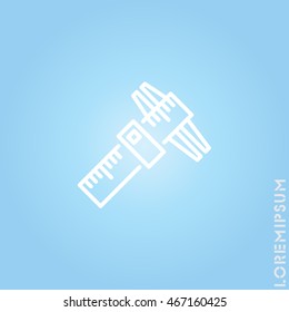 Web line icon. Caliper