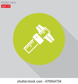 Web line icon. Caliper