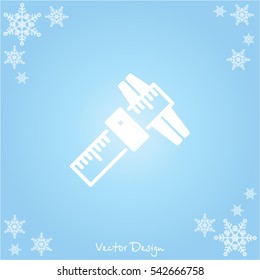 Web line icon. Caliper