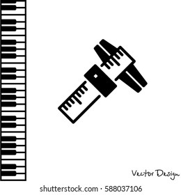 Web line icon. Caliper