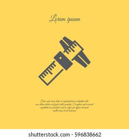 Web line icon. Caliper