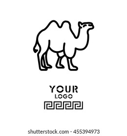 Web line icon. Camel; wild animals